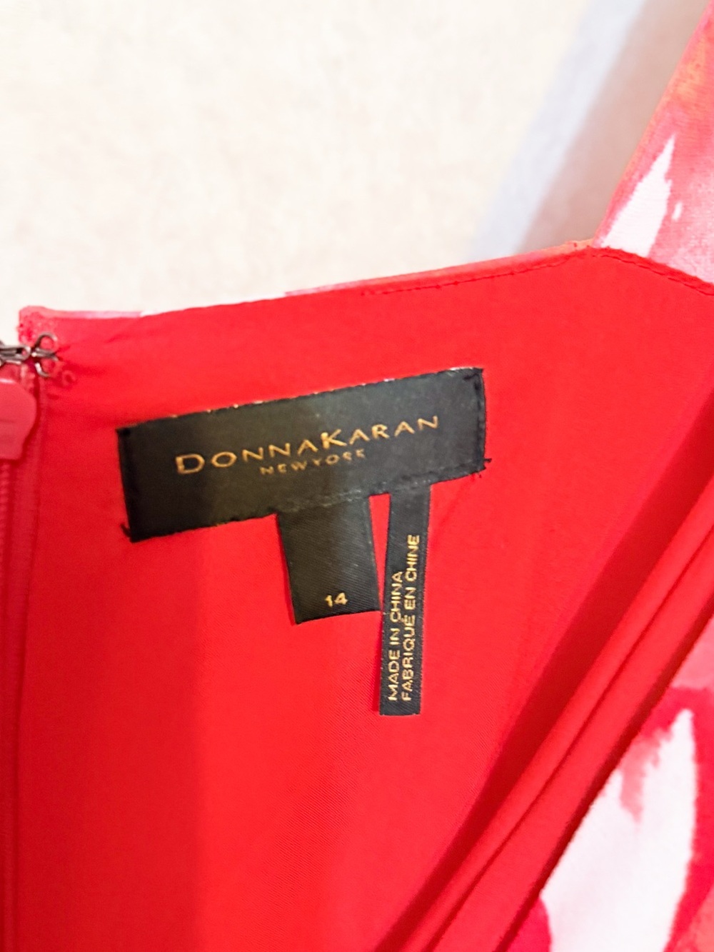 Donna Karan New York Watercolor Floral Maxi Dress 14 Resort Date Vacation Cruise - Picture 4 of 9